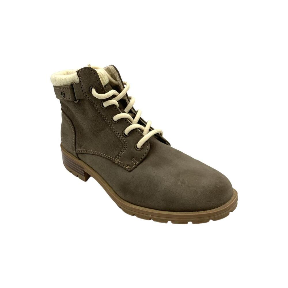 Sporto Women's Smash Faux Fur Lined Lace-Up Boot Taupe - Medium